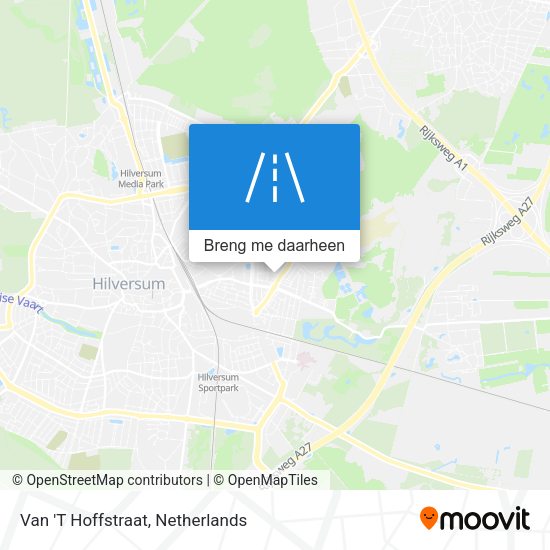 Van 'T Hoffstraat kaart