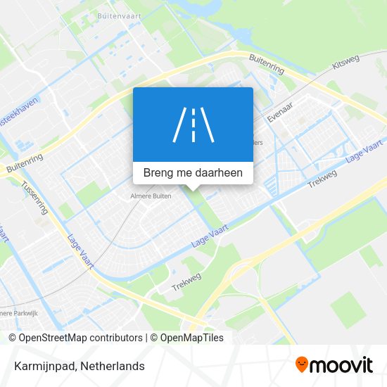 Karmijnpad kaart