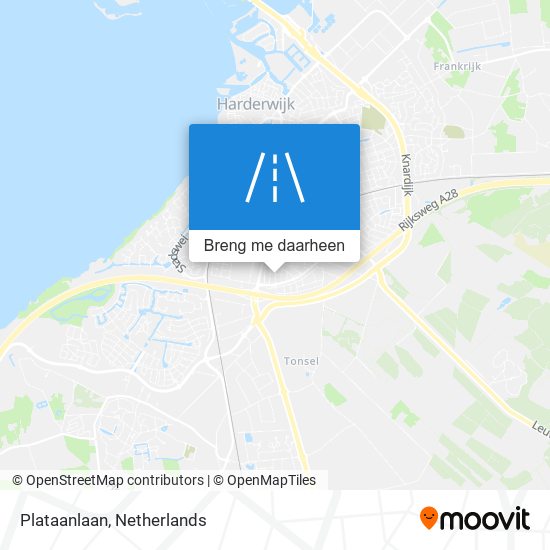 Plataanlaan kaart