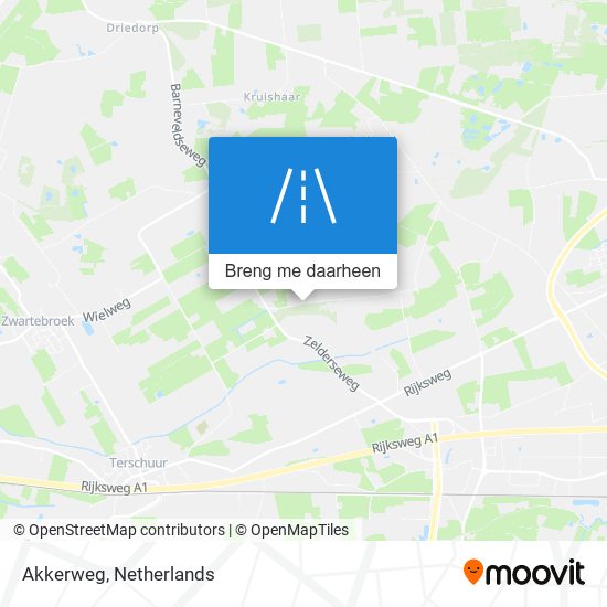 Akkerweg kaart