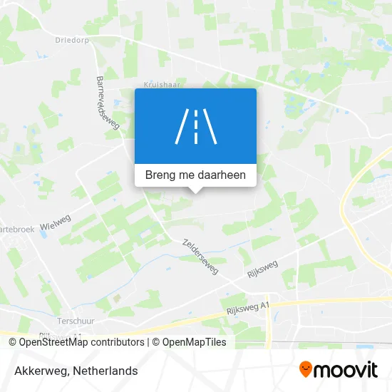 Akkerweg kaart