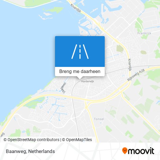 Baanweg kaart