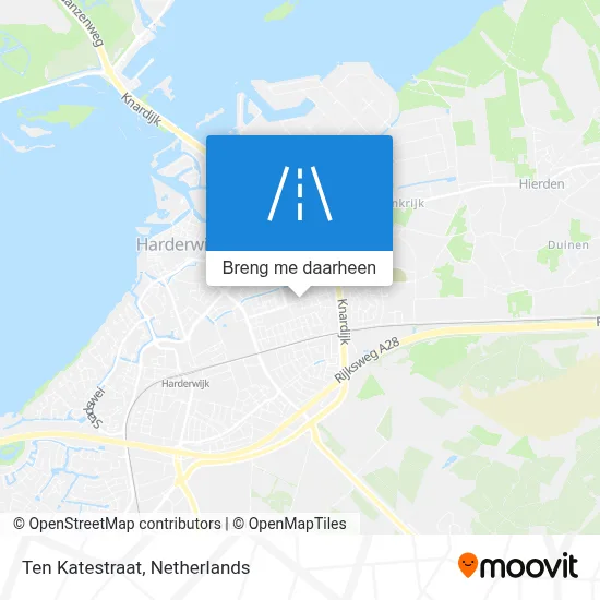 Ten Katestraat kaart