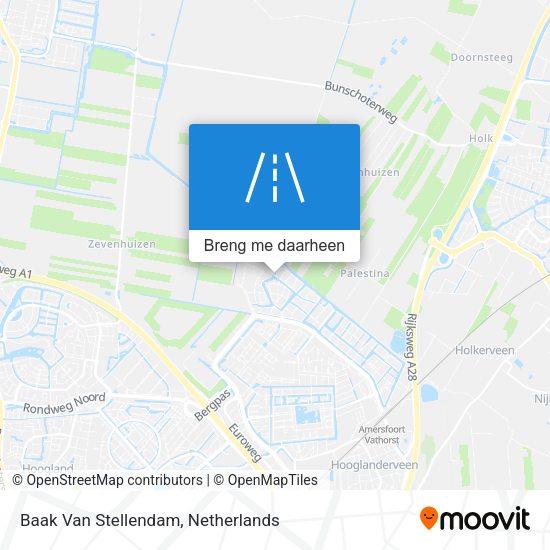 Baak Van Stellendam kaart