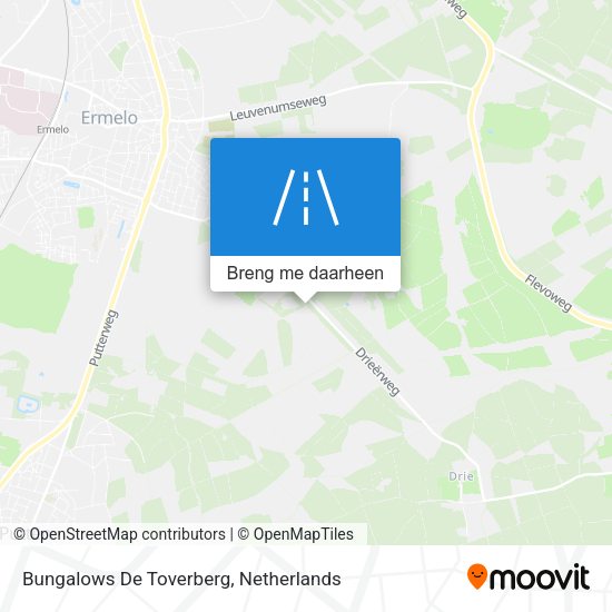 Bungalows De Toverberg kaart