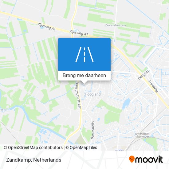 Zandkamp kaart