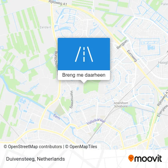 Duivensteeg kaart