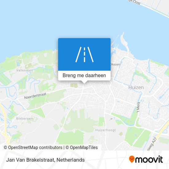 Jan Van Brakelstraat kaart