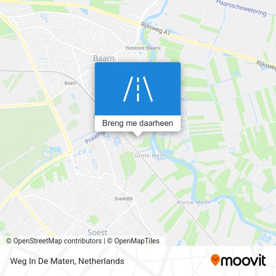 Weg In De Maten kaart