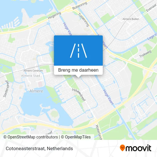 Cotoneasterstraat kaart