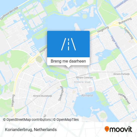 Korianderbrug kaart