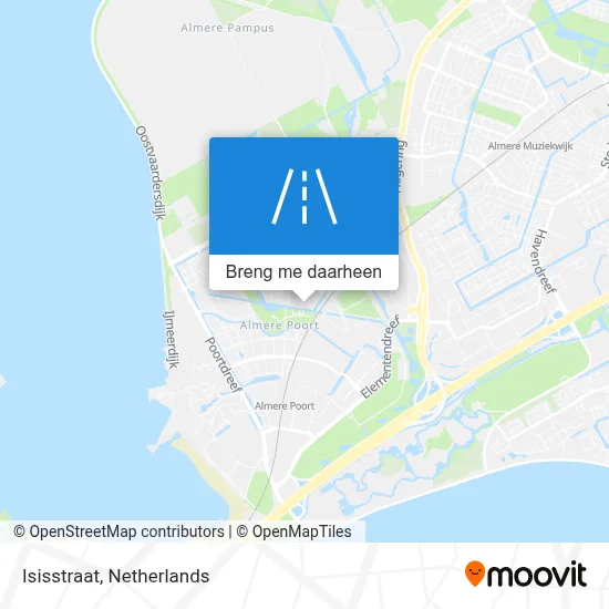 Isisstraat kaart
