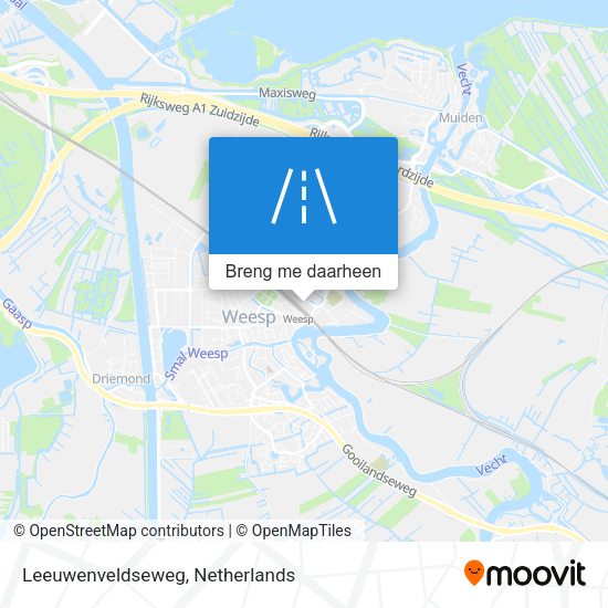 Leeuwenveldseweg kaart