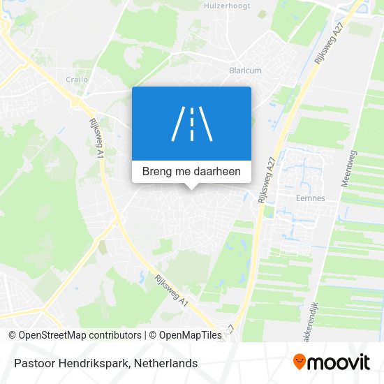 Pastoor Hendrikspark kaart