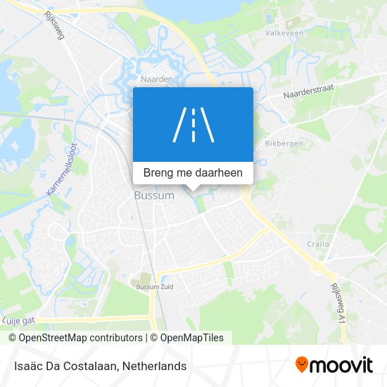 Isaäc Da Costalaan kaart
