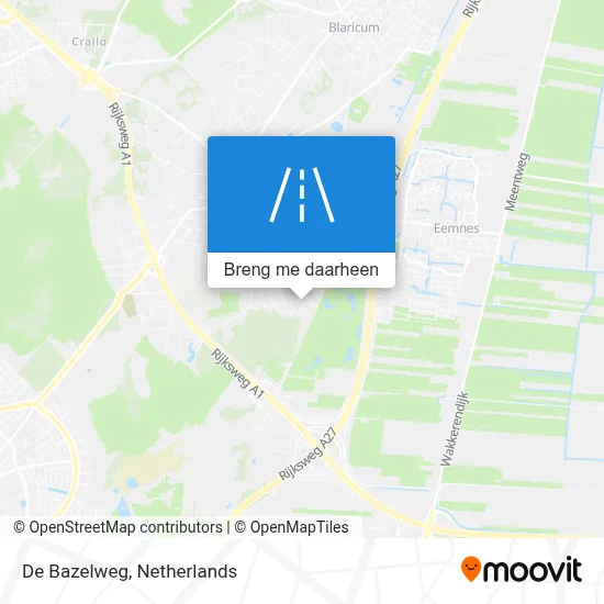 De Bazelweg kaart