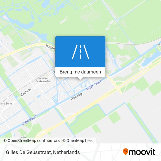 Gilles De Geusstraat kaart