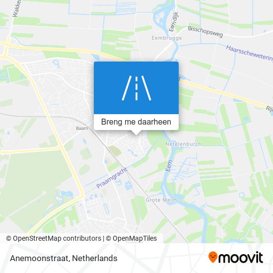 Anemoonstraat kaart