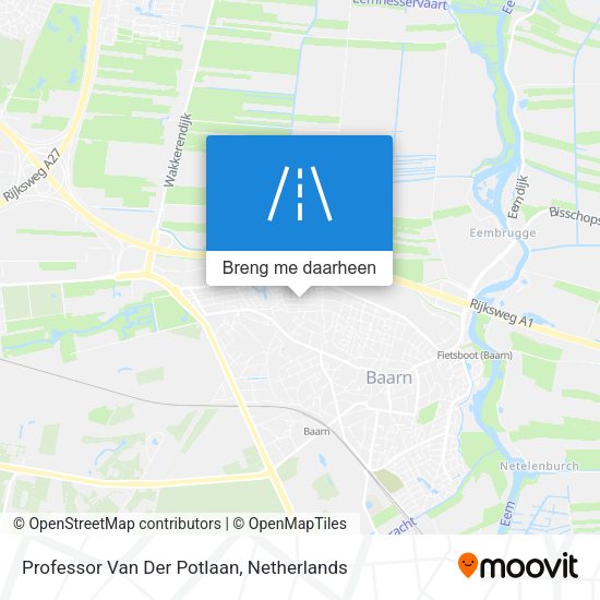 Professor Van Der Potlaan kaart