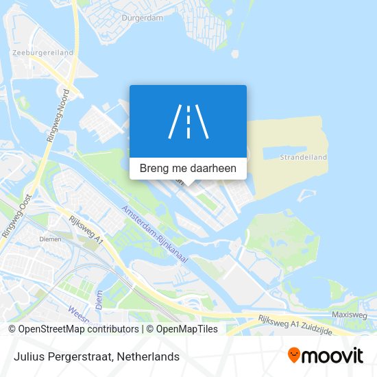 Julius Pergerstraat kaart