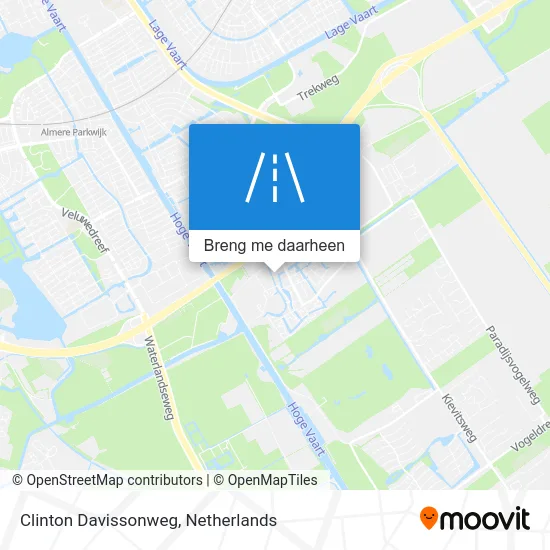 Clinton Davissonweg kaart