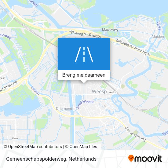 Gemeenschapspolderweg kaart