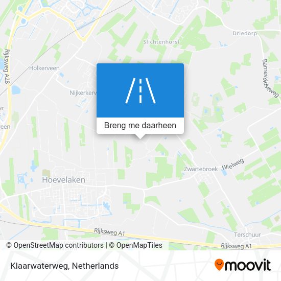 Klaarwaterweg kaart