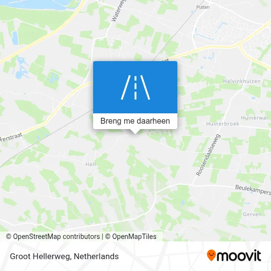 Groot Hellerweg kaart
