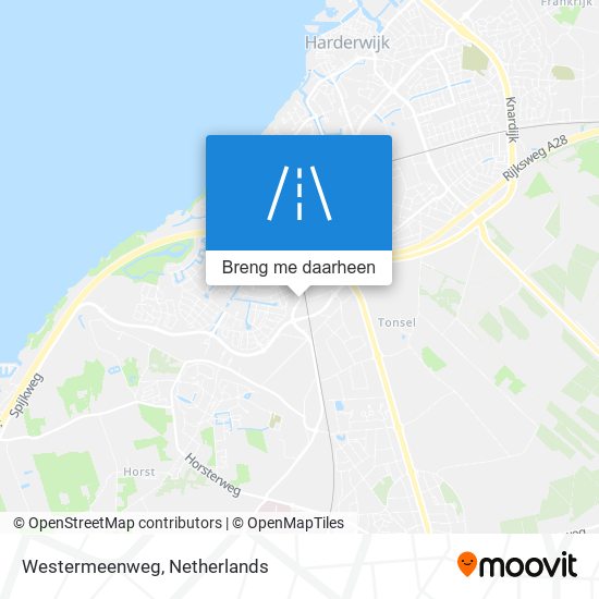 Westermeenweg kaart