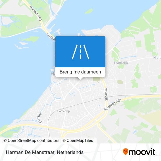Herman De Manstraat kaart