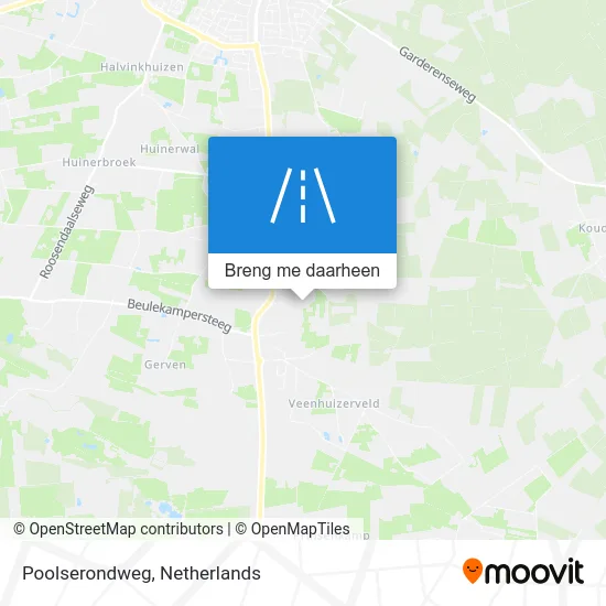 Poolserondweg kaart