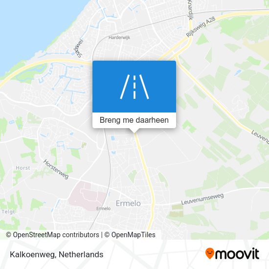 Kalkoenweg kaart