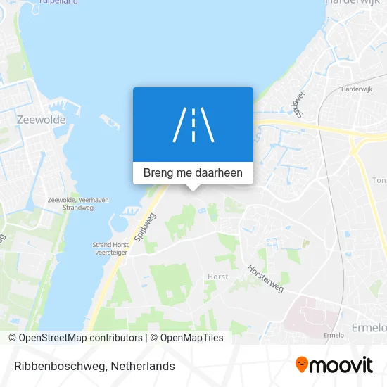 Ribbenboschweg kaart