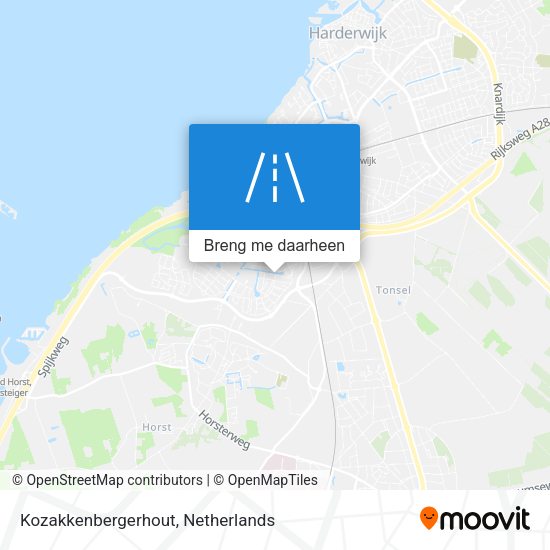 Kozakkenbergerhout kaart