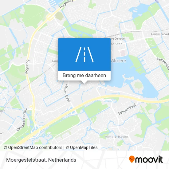 Moergestelstraat kaart