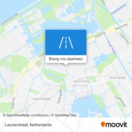 Laurierstraat kaart
