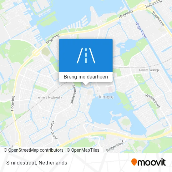 Smildestraat kaart
