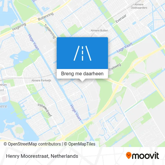 Henry Moorestraat kaart