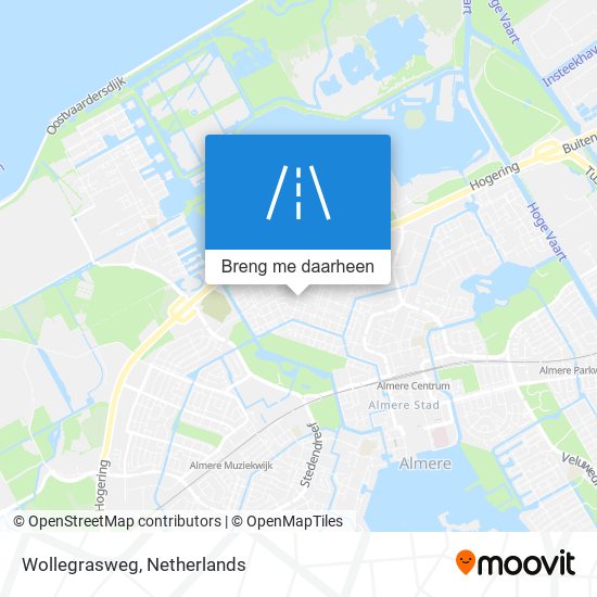 Wollegrasweg kaart