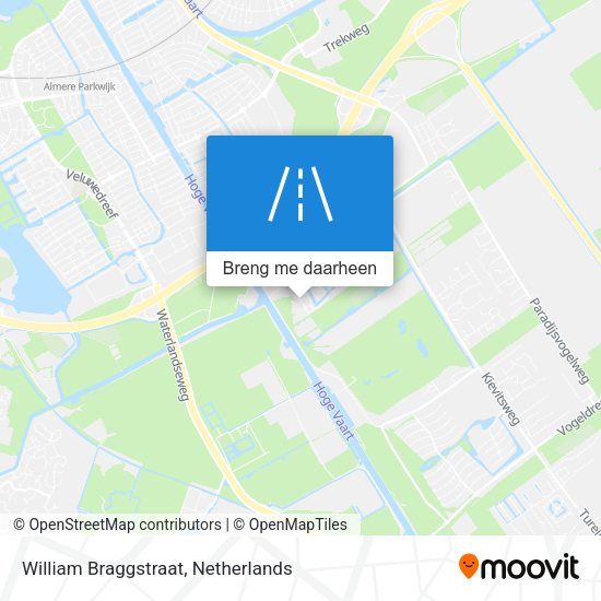 William Braggstraat kaart