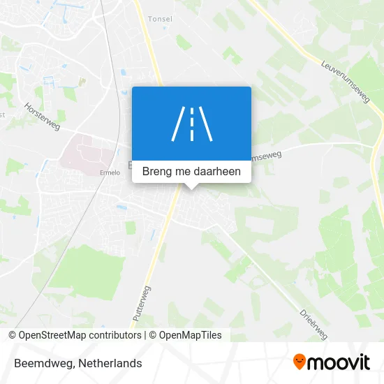 Beemdweg kaart