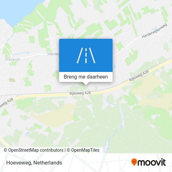 Hoeveweg kaart