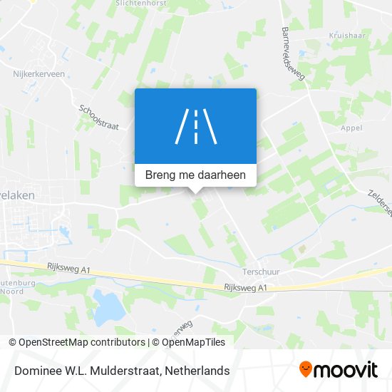 Dominee W.L. Mulderstraat kaart