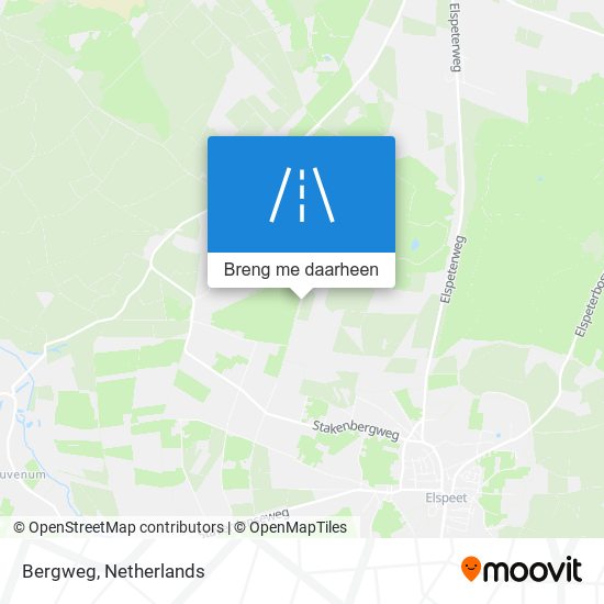 Bergweg kaart