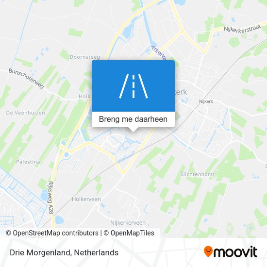 Drie Morgenland kaart
