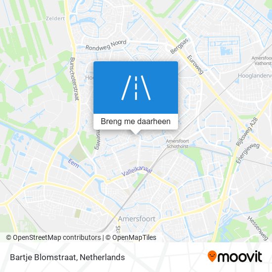 Bartje Blomstraat kaart