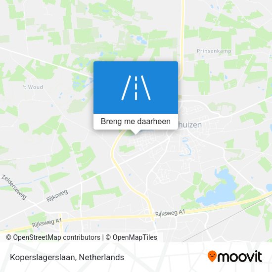 Koperslagerslaan kaart