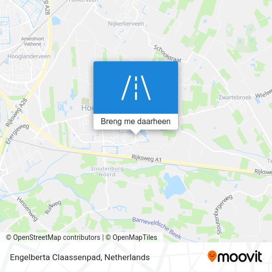 Engelberta Claassenpad kaart
