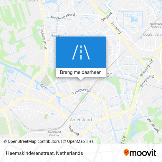 Heemskinderenstraat kaart