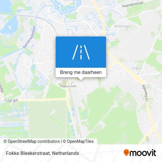 Fokke Bleekerstraat kaart